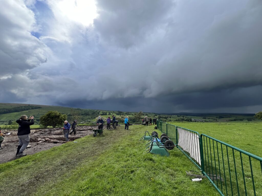 Dramatic clouds above Roman Magna